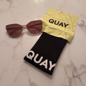 Quay Australia Rose Sunglasses with Accessories